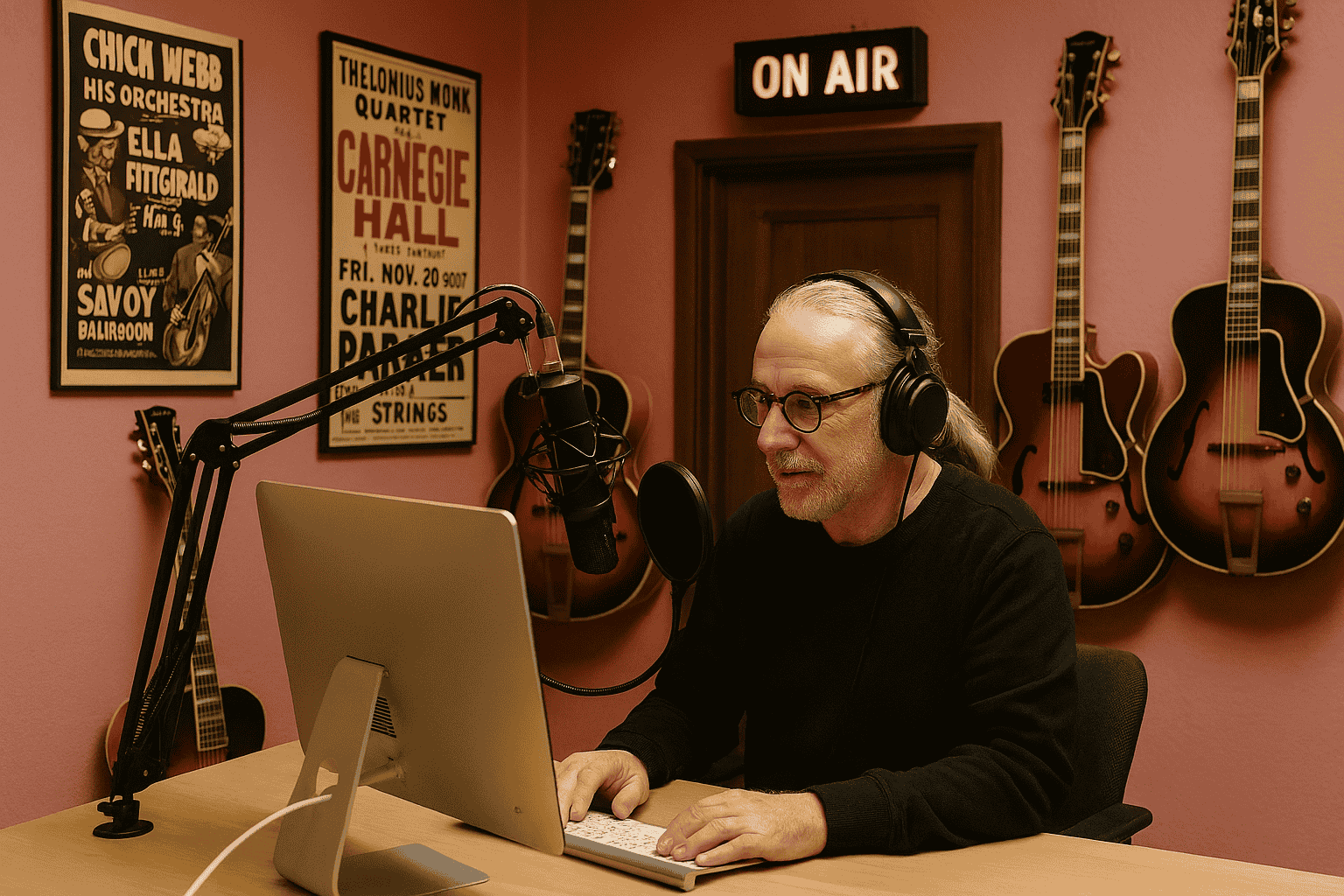 Music curator at work